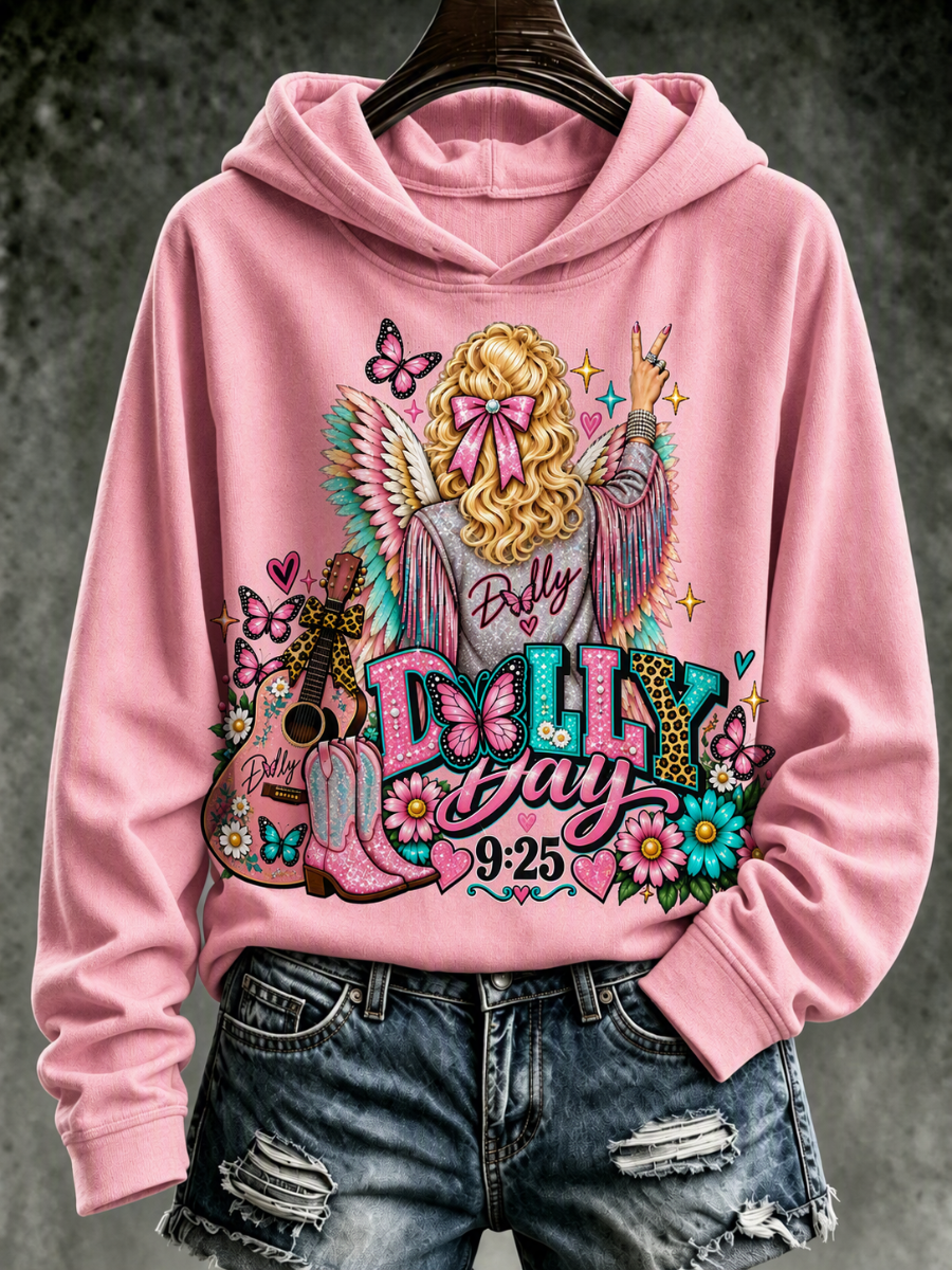 Women's Commemorative Print Casual Hoodie