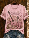 Women'S Commemorative Printed Casual T-Shirt