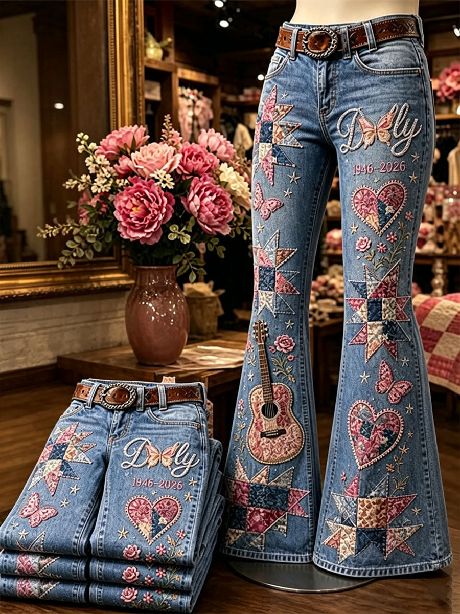 Women's Legendary female country singer Pattern Jeans