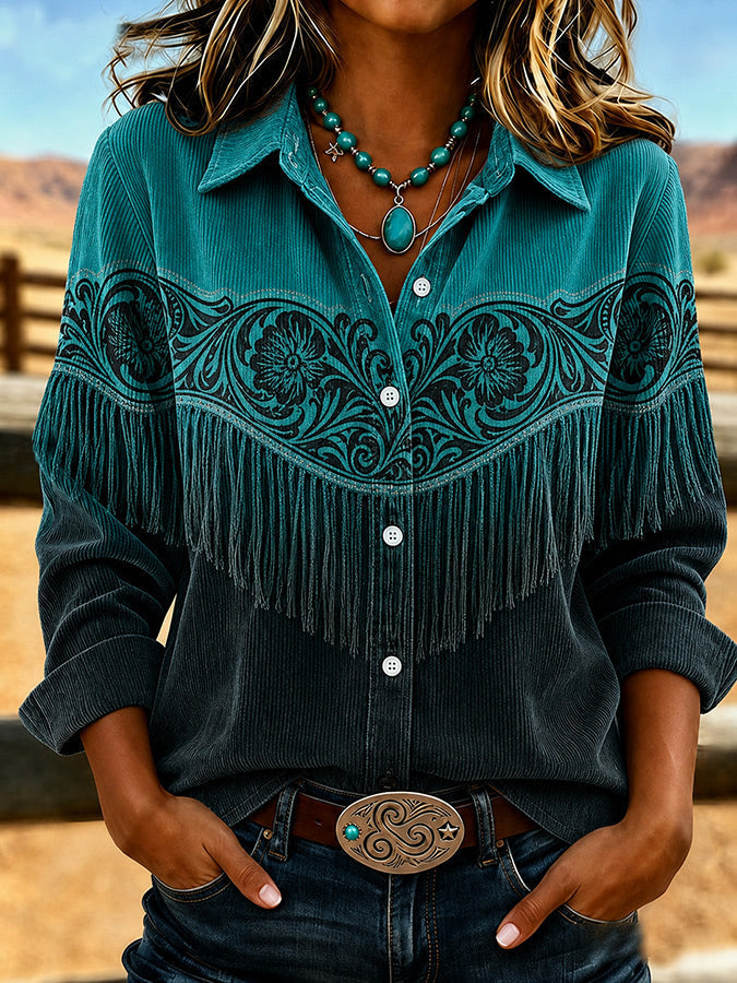 Women's Western Corduroy Shirt