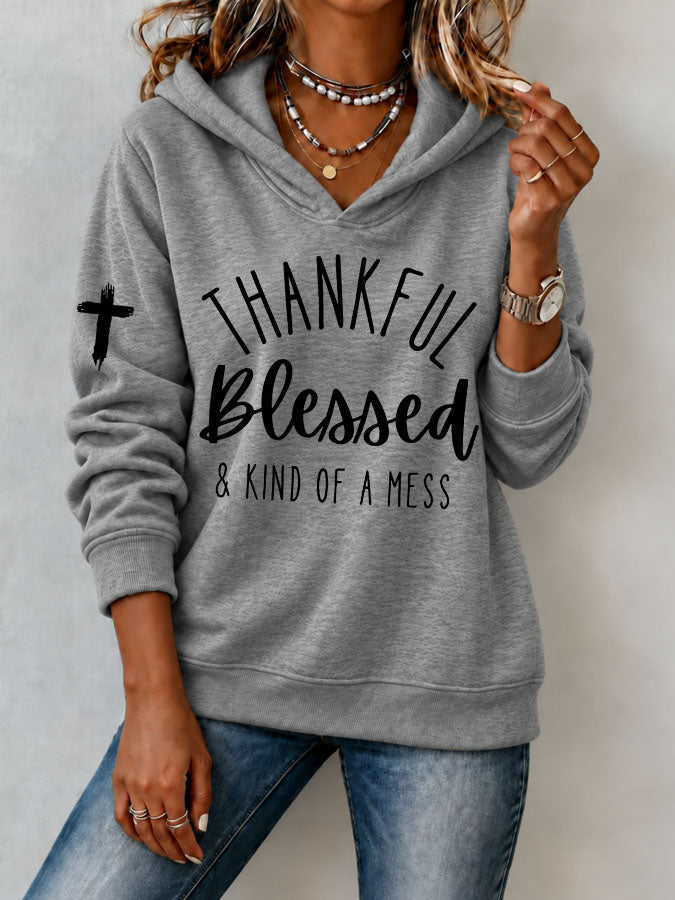 Women's Breast cancer awareness Print Hoodie
