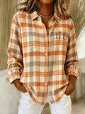 Women's Casual Faith Contrasting Printed Long Sleeve Shirt