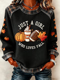 Women'S Fall Printed Casual Long Sleeved Shirt