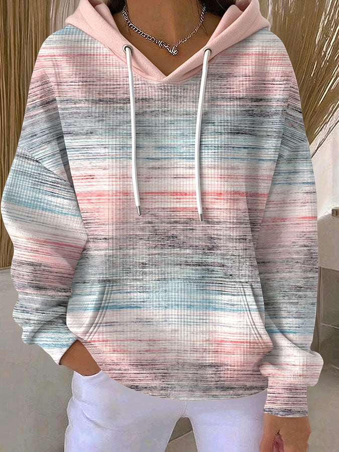 Women's Retro Gradient Art Hoodie