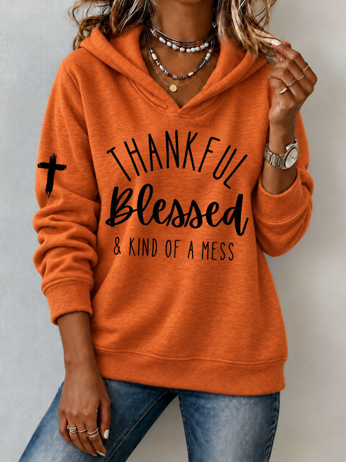 Women's Breast cancer awareness Print Hoodie