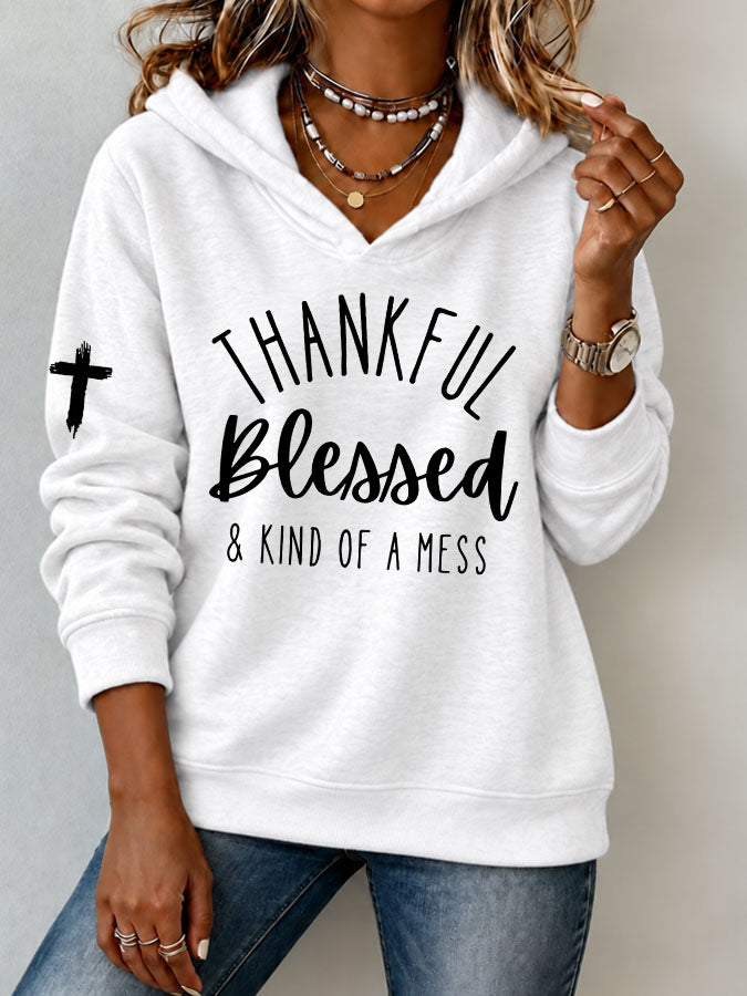 Women's Breast cancer awareness Print Hoodie