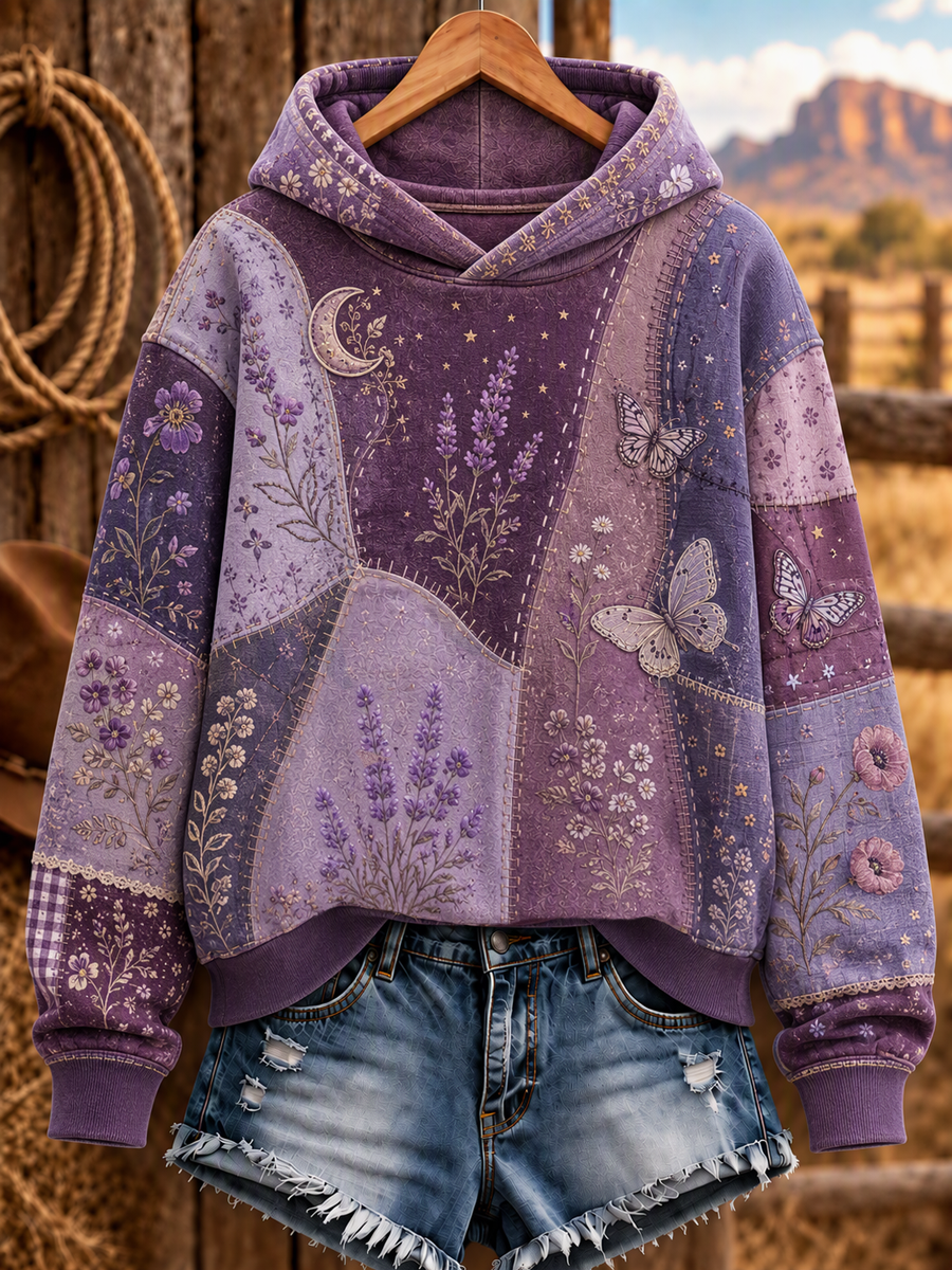 Women'S Casual Printed Long-Sleeve Sweatshirt