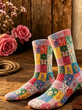 Women'S Floral Pattern Printed Socks