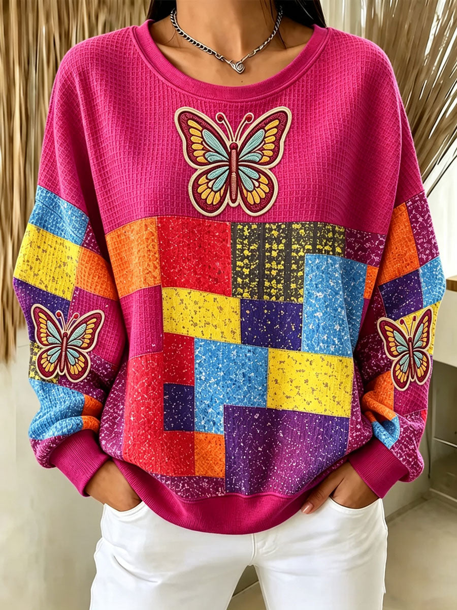 Women's Casual Commemorative Printed Long-Sleeved Top