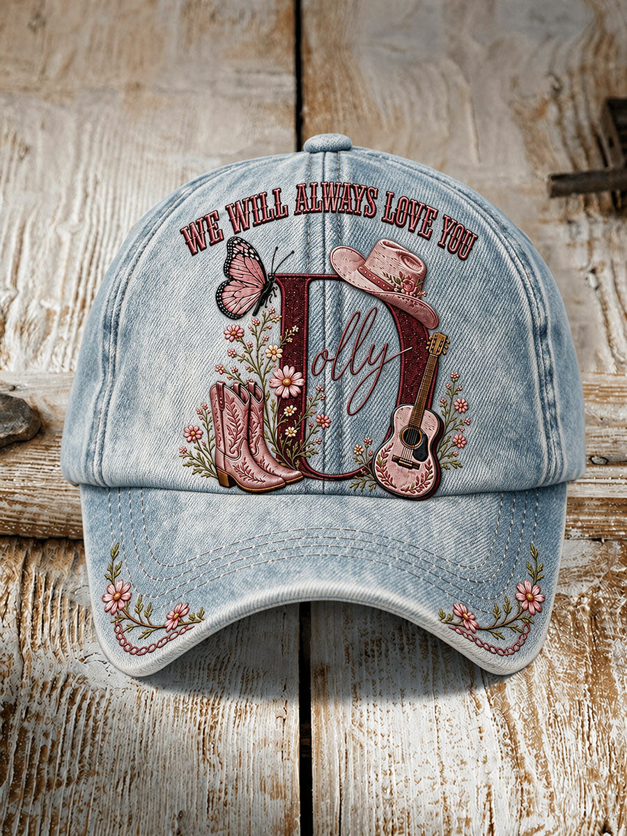 Unisex Legendary Country Singer Print Hat