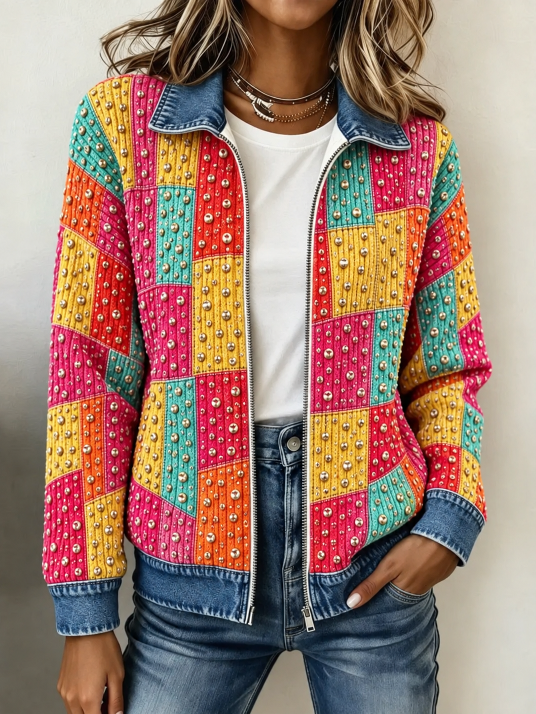 Women'S Casual Knit Zip-Up Cardigan