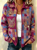 Women'S Legendary Singer Commemorative Printed Knitted Cardigan