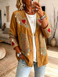 Ladies' Western Style Denim Contrasting Casual Cardigan
