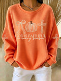 Women'S GOD IS FAITHFUL In Every Season Waffle Sweatshirt