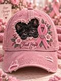 Breast Cancer Awareness Animal Graphic Print Hat