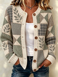 Women's Tennessee Country-Style Patchwork sweater cardigan