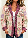 Women's Rural Singer Commemorative Splicing Coat