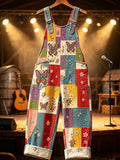Women's Casual Printed Overalls