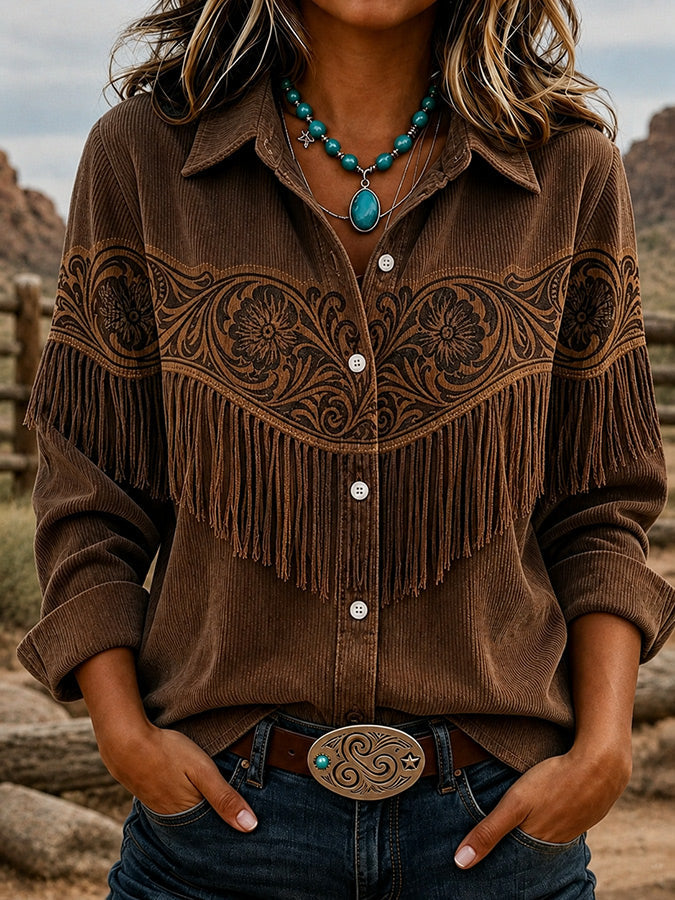Women's Western Corduroy Shirt