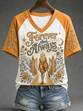 Women'S Commemorative Printed Casual T-Shirt