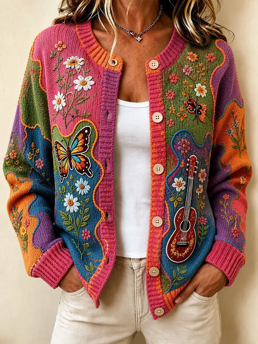 Women's Tennessee Quilting & Patchwork knit cardigan