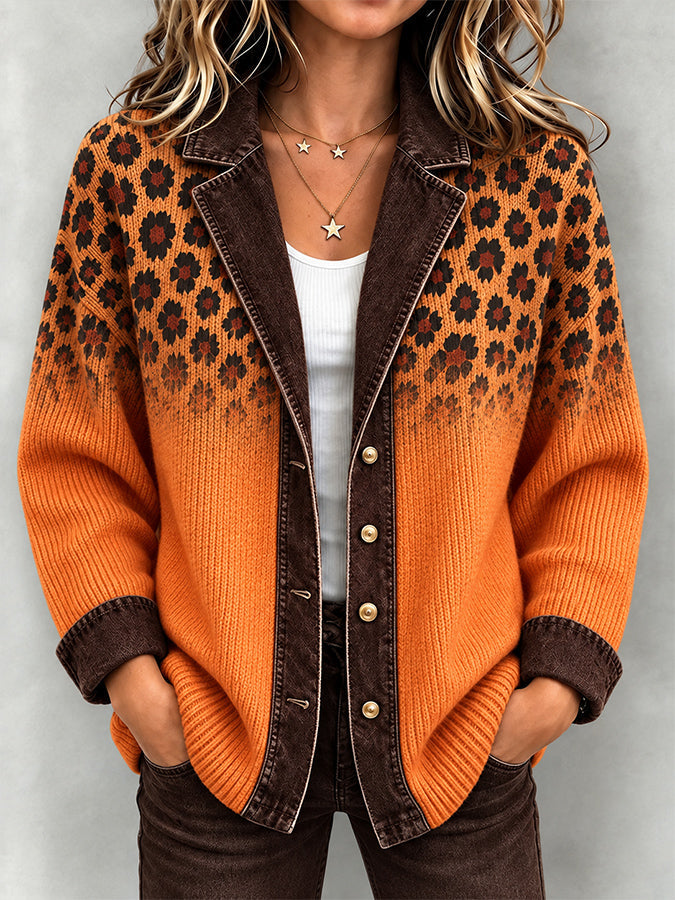 Women'S Retro Leopard Print Jacket