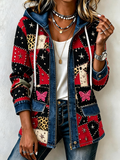 Women'S Casual Floral Print Jacket