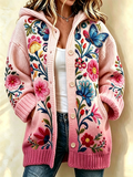 Women's Patchwork Art Knitted Cardigan