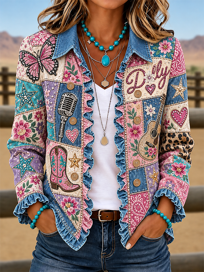 Women's Patchwork Art Shirt