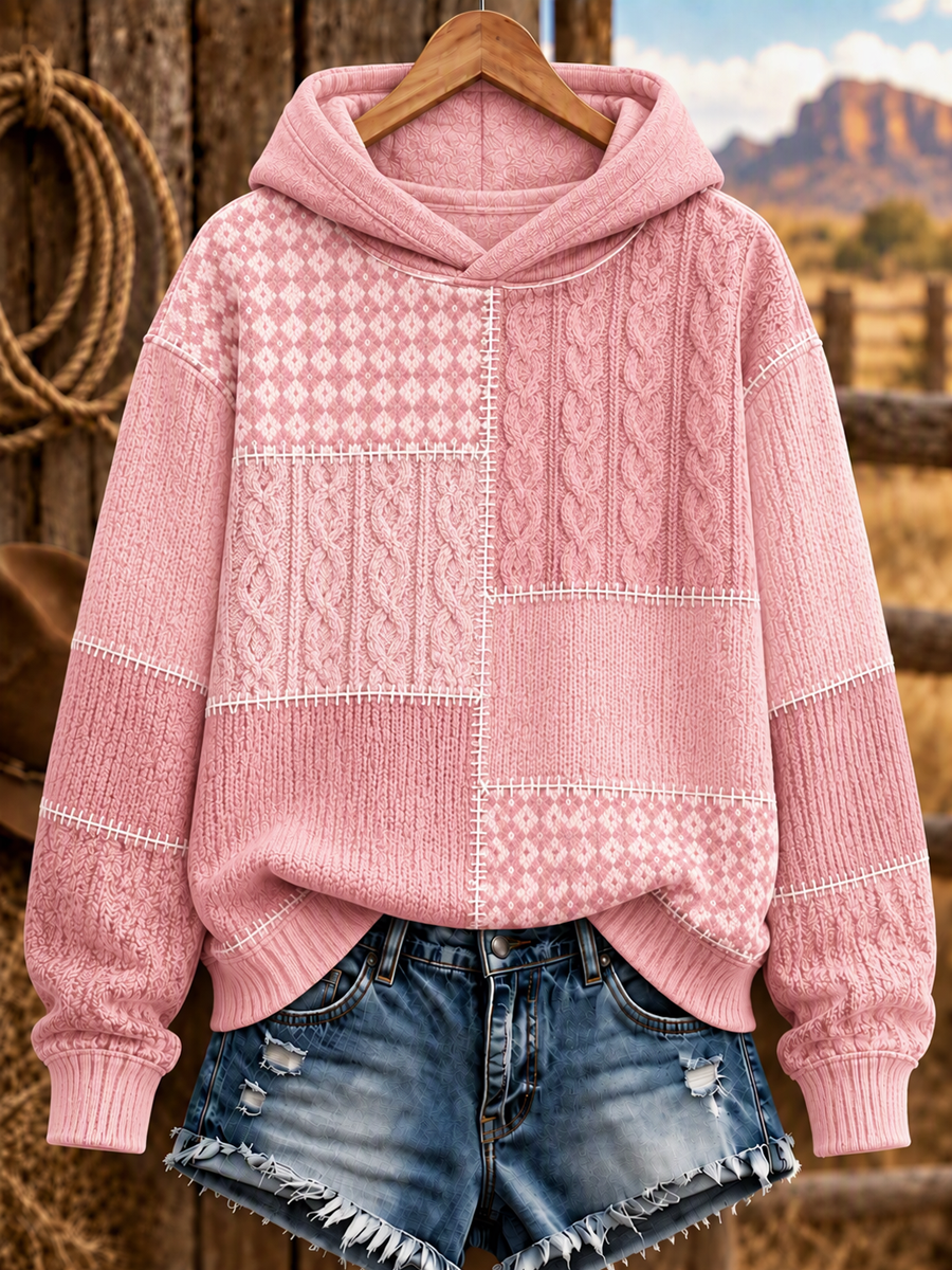 Women'S Casual Printed Long-Sleeve Sweatshirt