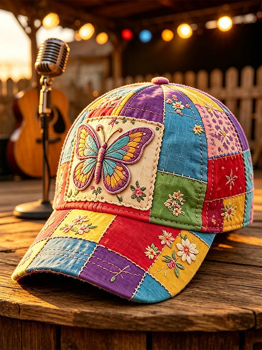 Unisex Butterfly Art Design Print Baseball Cap