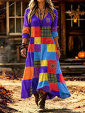 Ladies' Butterfly Pattern Casual Dress