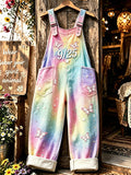 Women'S 9/25 Printed Synthetic Denim Jumpsuit