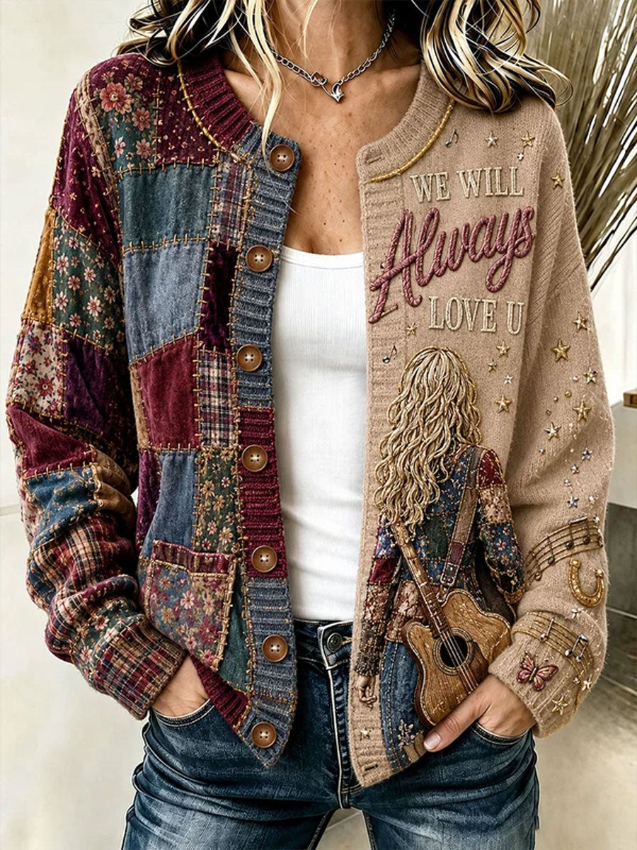 Women's Pink Witch Knitted Cardigan