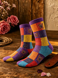 Women'S Floral Pattern Printed Socks