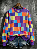 Women'S Casual Printed Long-Sleeve Sweatshirt