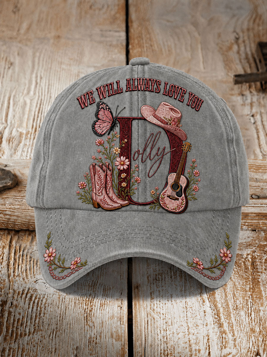Unisex Legendary Country Singer Print Hat
