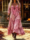Women'S Retro Butterfly Print Art Dress
