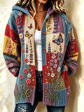 Women's Patchwork Art Knitted Cardigan