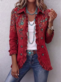 Women's Western Pattern Print Jacket