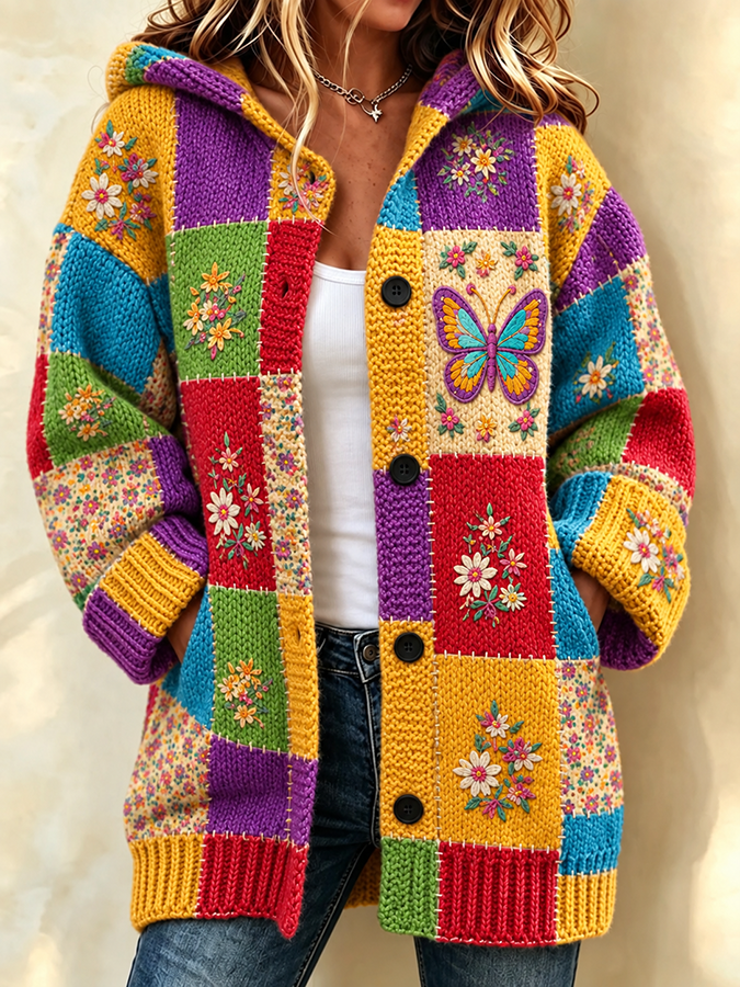 Women'S Commemorative Knitted Cardigan