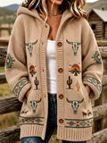 Women'S Western Style Woven Cardigan