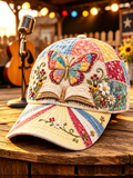 Unisex Butterfly Art Design Print Baseball Cap