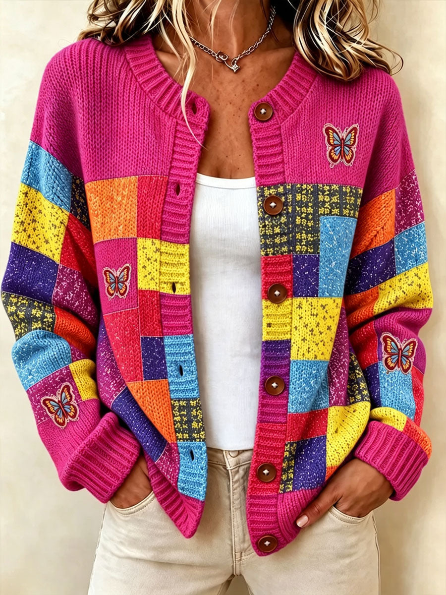 Women's Tennessee Quilting & Patchwork knit cardigan