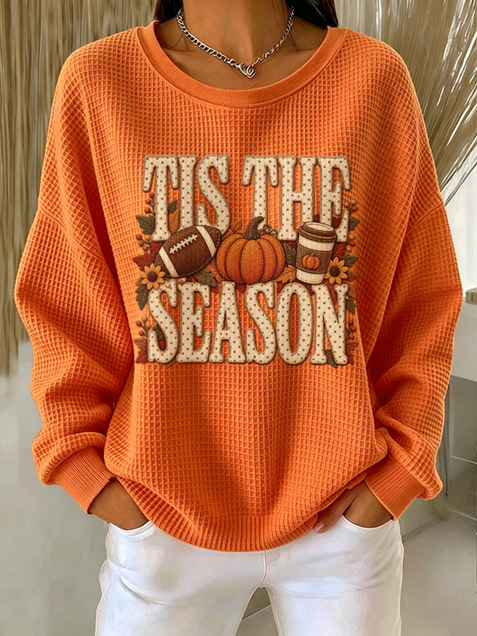 Women'S Autumn Waffle Sweatshirt