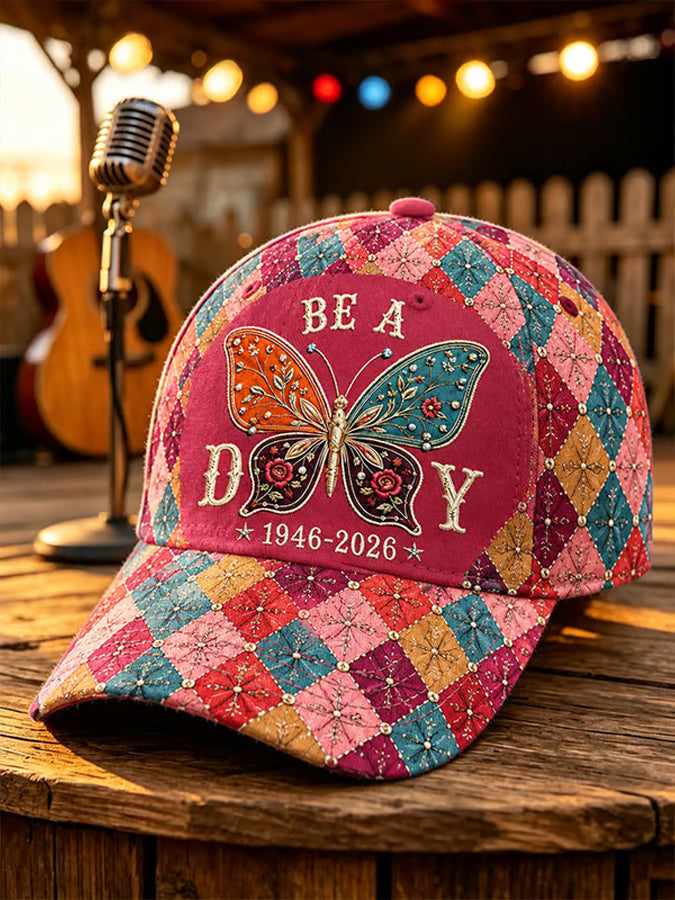 Unisex Butterfly Art Design Print Baseball Cap