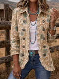 Women's Western Pattern Print Jacket