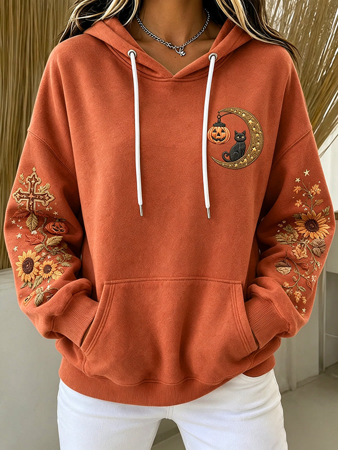 Women's Retro Geometric Hoodie