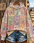 Women's Butterfly Design Printed Casual Hoodie
