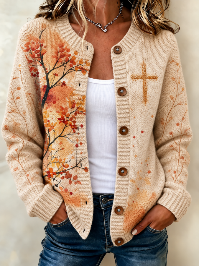 Women'S Casual Autumn Woolen Cardigan